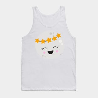 Cute Planet, Kawaii Planet, Stars, Space, Cosmos Tank Top